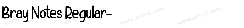 Bray Notes Regular字体转换
